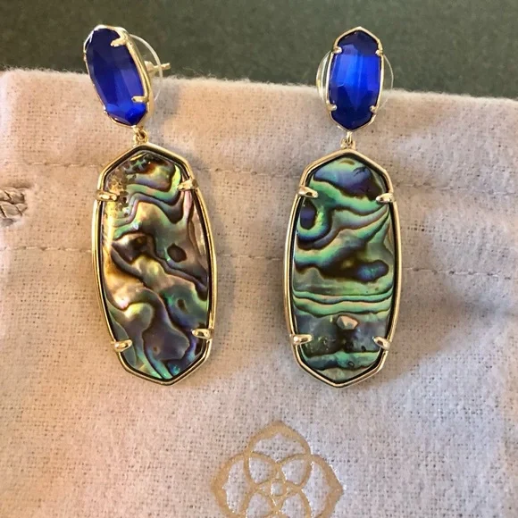 EUC Kendra Scott Statement Elle Earrings - Picture 2 of 11